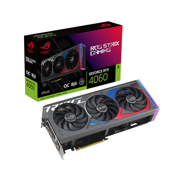 image of ASUS ROG Strix GeForce RTX 4060 OC Edition 8GB GDDR6 Graphics Card with Spec and Price in BDT