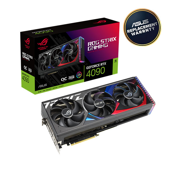 image of ASUS ROG Strix GeForce RTX 4090 OC Edition 24GB GDDR6X Graphics Card with Spec and Price in BDT