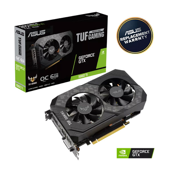 image of ASUS TUF Gaming GeForce GTX 1660 Ti EVO OC Edition 6GB GDDR6 Graphics Card with Spec and Price in BDT