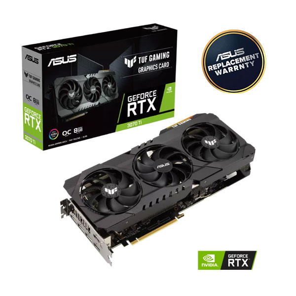 image of ASUS TUF Gaming GeForce RTX 3070 Ti OC Edition 8GB GDDR6X Graphics Card with Spec and Price in BDT