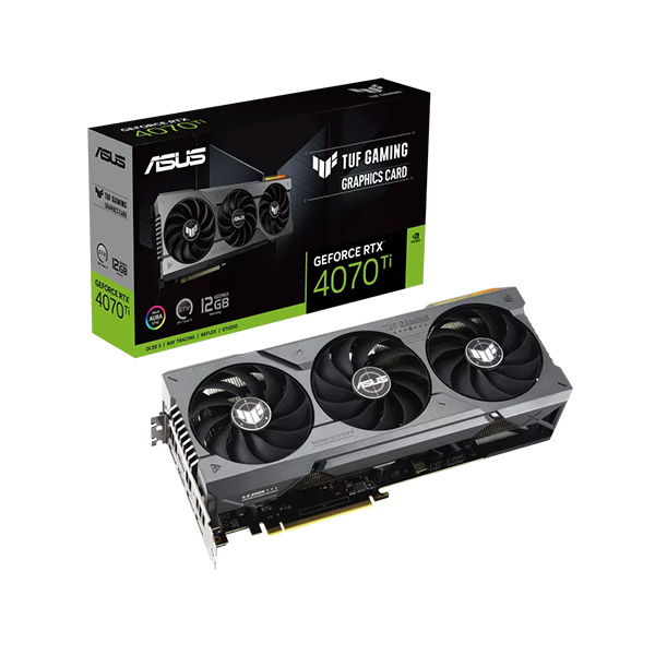 image of ASUS TUF Gaming GeForce RTX 4070 Ti 12GB GDDR6X Graphics Card with Spec and Price in BDT