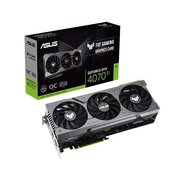 image of ASUS TUF Gaming GeForce RTX 4070 Ti 12GB GDDR6X OC Edition Graphics Card with Spec and Price in BDT