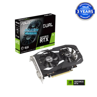 ASUS Dual GeForce RTX 3050 6GB GDDR6 Graphics Card image of ASUS Dual GeForce RTX 3050 6GB GDDR6 Graphics Card with Spec and Price in BDT