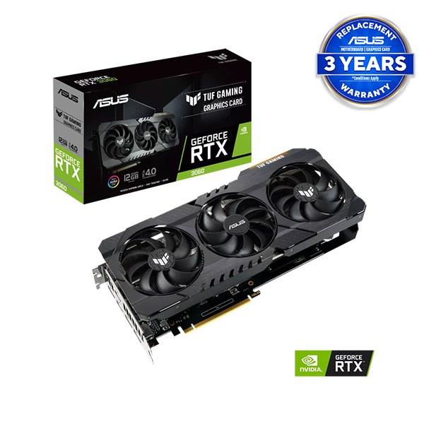 image of ASUS TUF Gaming GeForce RTX 3060 V2 12GB GDDR6 Graphics Card with Spec and Price in BDT