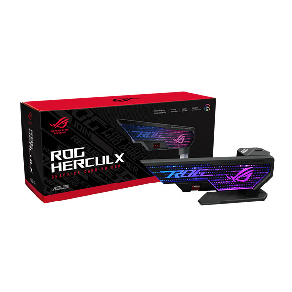 image of Asus XH01 ROG HERCULX Graphics Card Holder with Spec and Price in BDT