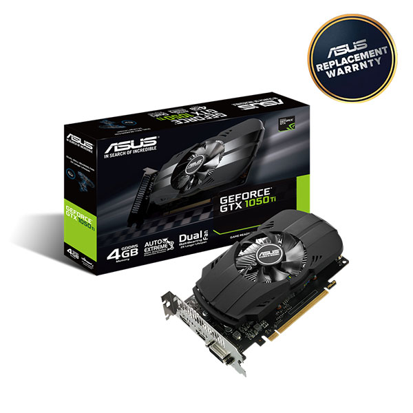 image of ASUS Phoenix GeForce GTX 1050 Ti 4GB GDDR5 Graphics Card with Spec and Price in BDT