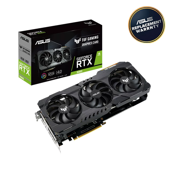 image of ASUS TUF Gaming GeForce RTX 3060 12GB GDDR6 Graphics Card with Spec and Price in BDT
