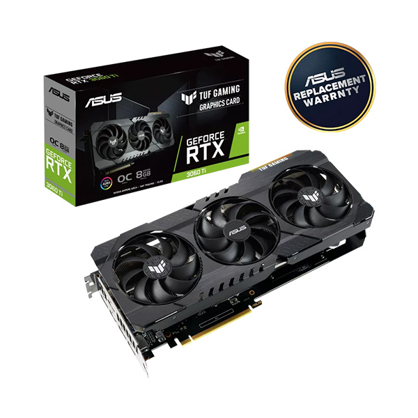 image of ASUS TUF Gaming GeForce RTX 3060 Ti OC Edition 8GB GDDR6 Graphics Card with Spec and Price in BDT