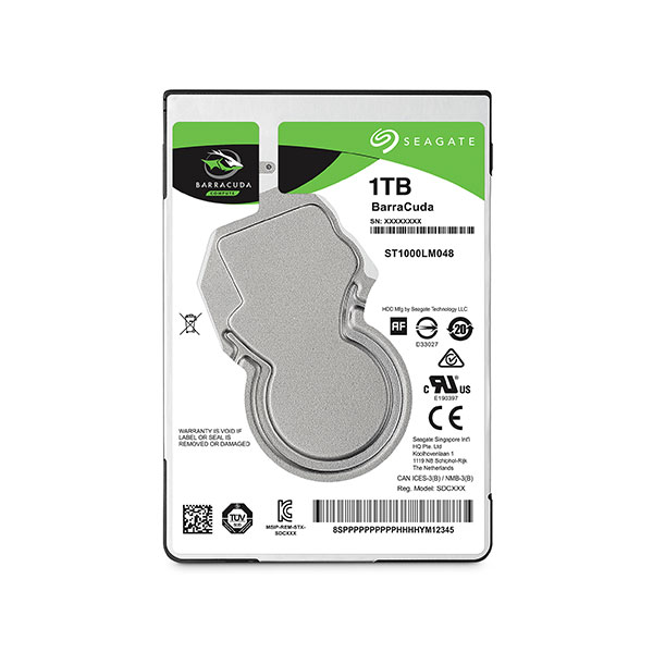 image of Seagate Barracuda 1TB 2.5 Inch SATA 5400RPM Laptop HDD- ST1000LM048 with Spec and Price in BDT