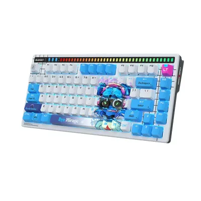 A4Tech Bloody AT75 Nyx Mirage RGB USB Mechanical Gaming Keyboard with Voice-Activated LED Lighting Bar image of A4Tech Bloody AT75 Nyx Mirage RGB USB Mechanical Gaming Keyboard with Voice-Activated LED Lighting Bar with Spec and Price in BDT