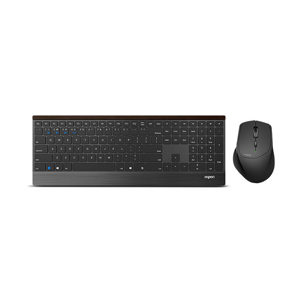 image of RAPOO 9500M Multi-mode Wireless Keyboard & Mouse Combo with Spec and Price in BDT