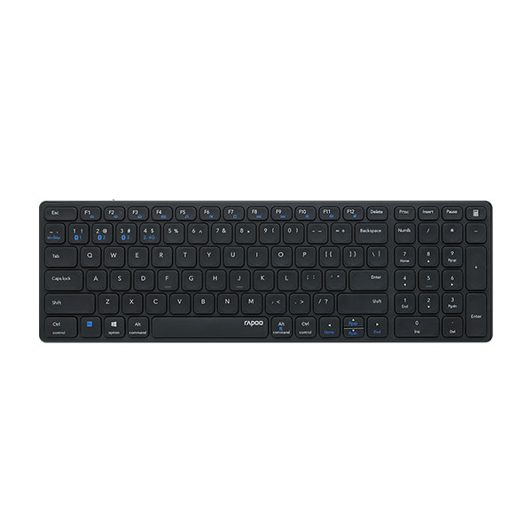 image of RAPOO E9350G DARK GREY Multi-mode Wireless Keyboard with Spec and Price in BDT