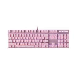 RAPOO V500PRO Pink Backlit Brown Switch Gaming Mechanical Keyboard