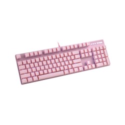 product image of RAPOO V500PRO Pink Backlit Brown Switch Gaming Mechanical Keyboard with Specification and Price in BDT