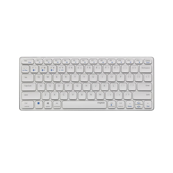 image of Rapoo E9050G White Multi-mode Ultra-slim Keyboard with Spec and Price in BDT