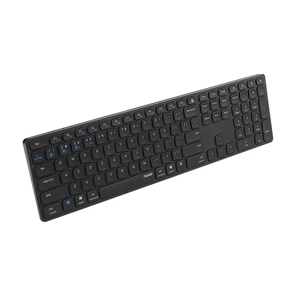 image of Rapoo E9550G Multi-mode Wireless Blade Dark Grey Keyboard with Spec and Price in BDT