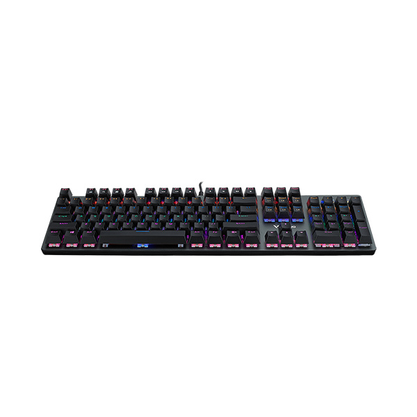 image of Rapoo V500SE Mixed Light 104 Keys Metal Wired (Red/Blue Switch) Mechanical Keyboard with Spec and Price in BDT