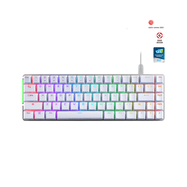 image of ASUS ROG Falchion Ace (M602) NX Red Switch Compact Mechanical Gaming Keyboard - White with Spec and Price in BDT