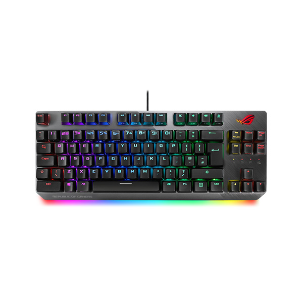 image of ASUS ROG Strix Scope TKL (X802) Cherry MX Blue Switch Mechanical Gaming Keyboard with Spec and Price in BDT