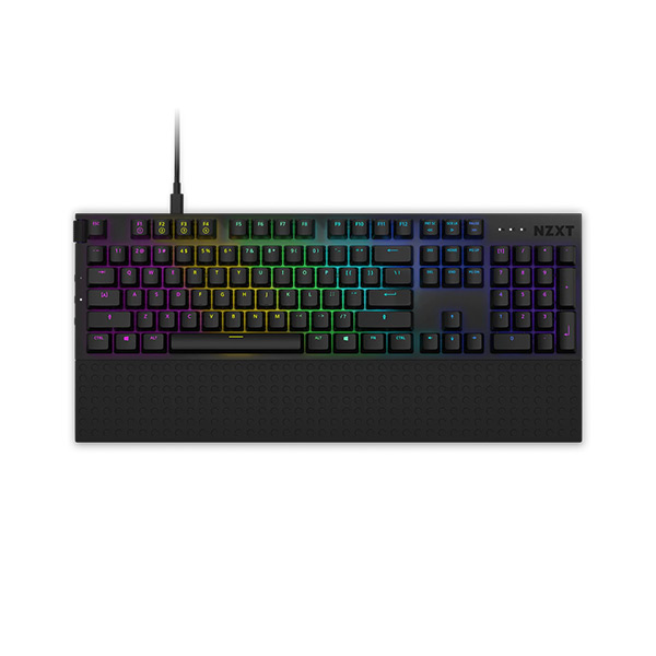 image of NZXT Function (KB-1FSUS-BR) Red Switch Mechanical Keyboard - Black with Spec and Price in BDT