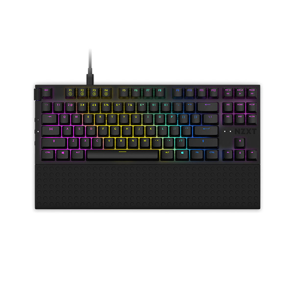 image of NZXT Function TKL (KB-1TKUS-BR) Red Switch Mechanical Keyboard - Black with Spec and Price in BDT