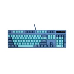 Rapoo V500PRO Cyan Blue Backlit Gaming Mechanical Keyboard