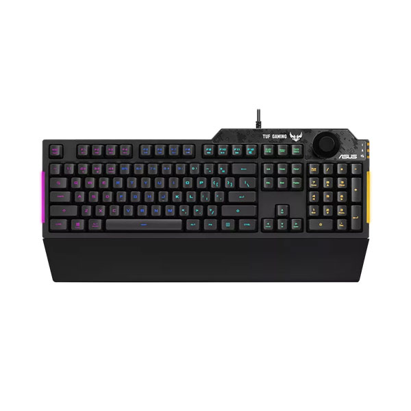image of ASUS TUF GAMING K1 (RA04) RGB Gaming Keyboard with Spec and Price in BDT