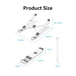 product image of VENTION KDNW0 Laptop Stand White  with Specification and Price in BDT