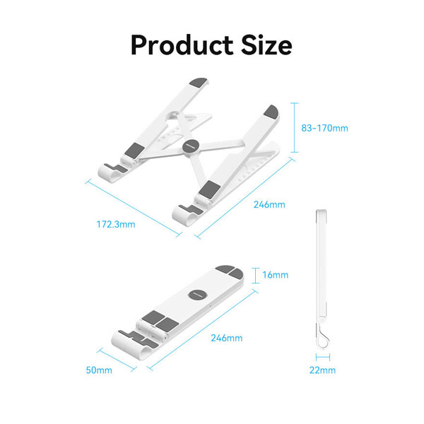 image of VENTION KDNW0 Laptop Stand White  with Spec and Price in BDT