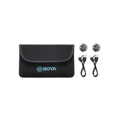 product image of Boya BY-M1V4 2.4GHz Dual-Channel Wireless Microphone System with Specification and Price in BDT