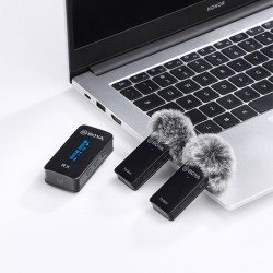 product image of Boya BY-XM6-S2 Mini Ultracompact 2.4GHz Dual-Channel Wireless Microphone System with Specification and Price in BDT