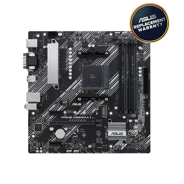 image of ASUS PRIME A520M-A II  AMD Ryzen micro ATX Motherboard with Spec and Price in BDT