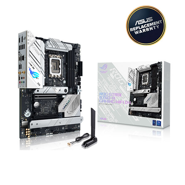 image of ASUS ROG STRIX B760-A GAMING WIFI D4 Intel 13th Gen ATX Motherboard with Spec and Price in BDT