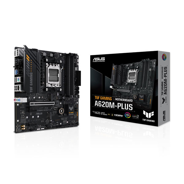 ASUS TUF GAMING A620M-PLUS AMD Ryzen Micro ATX Motherboard