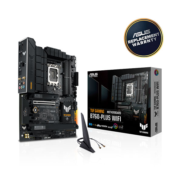 image of ASUS TUF GAMING B760-PLUS WIFI Intel 13th Gen ATX Motherboard  with Spec and Price in BDT