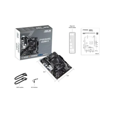 image of ASUS PRIME A520M-R AMD AM4 micro-ATX Motherboard with Spec and Price in BDT