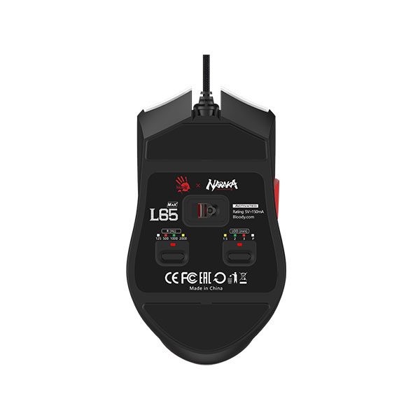 image of A4TECH  Bloody L65 Max Naraka Lightweight RGB Gaming Mouse with Spec and Price in BDT