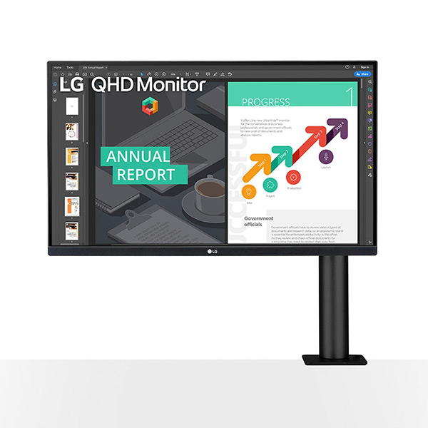 LG 27QN880 27-inch 2k QHD Ergo IPS Monitor