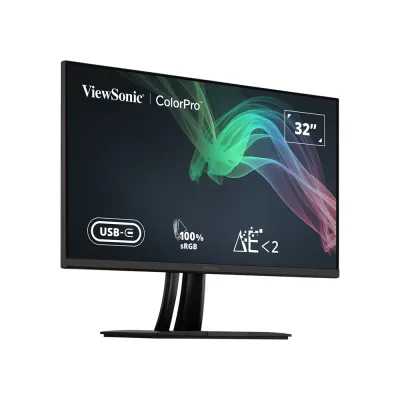 image of ViewSonic ColorPro VP3256-4K ColorPro 32-inch 4K UHD Pantone Validated 100% sRGB & Factory Pre-Calibrated Monitor with 60W USB-C with Spec and Price in BDT
