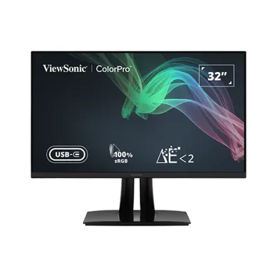 image of ViewSonic ColorPro VP3256-4K ColorPro 32-inch 4K UHD Pantone Validated 100% sRGB & Factory Pre-Calibrated Monitor with 60W USB-C with Spec and Price in BDT