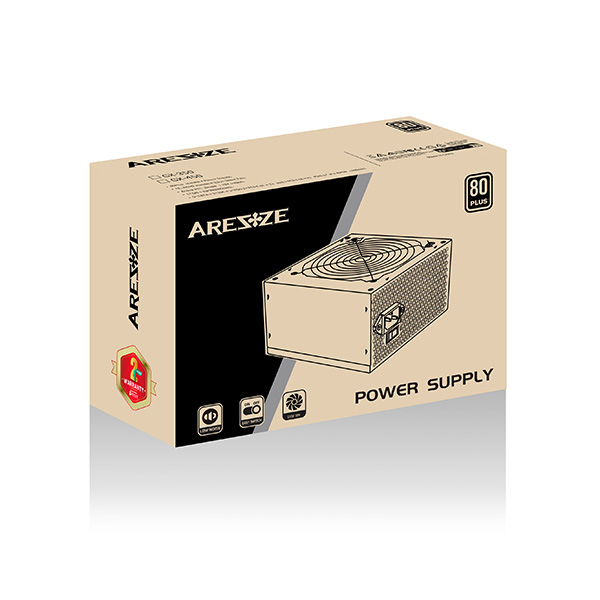 image of Aresze GX-450 450 Watt 80Plus Standard Power Supply with Spec and Price in BDT