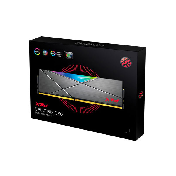 image of ADATA XPG SPECTRIX D50 32GB DDR4 3200 BUS RGB Gaming RAM with Spec and Price in BDT