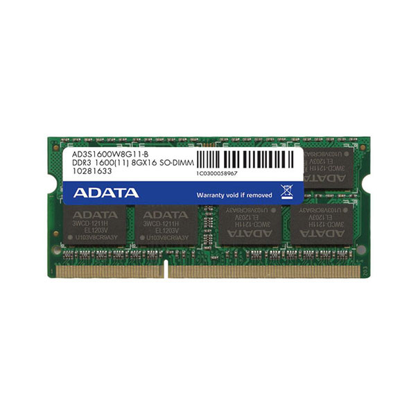 Adata DDR3 8 GB 1600 MHz laptop RAM