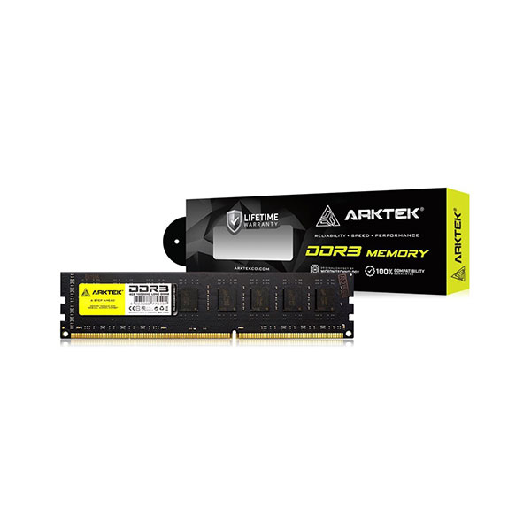 image of Arktek 4GB DDR3 1600MHz Desktop RAM with Spec and Price in BDT