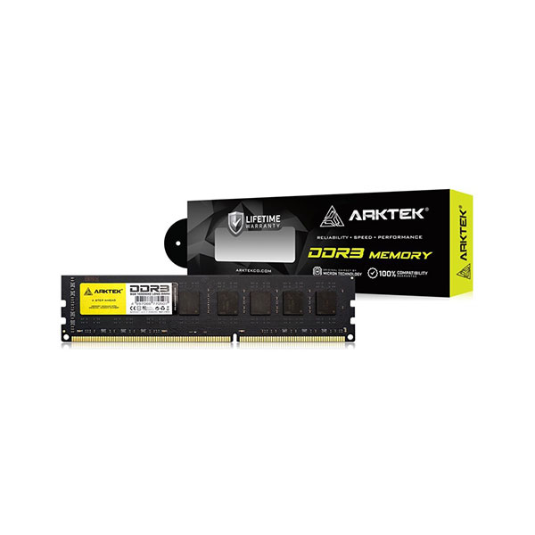 image of Arktek 8GB DDR3 1600MHz Desktop RAM with Spec and Price in BDT