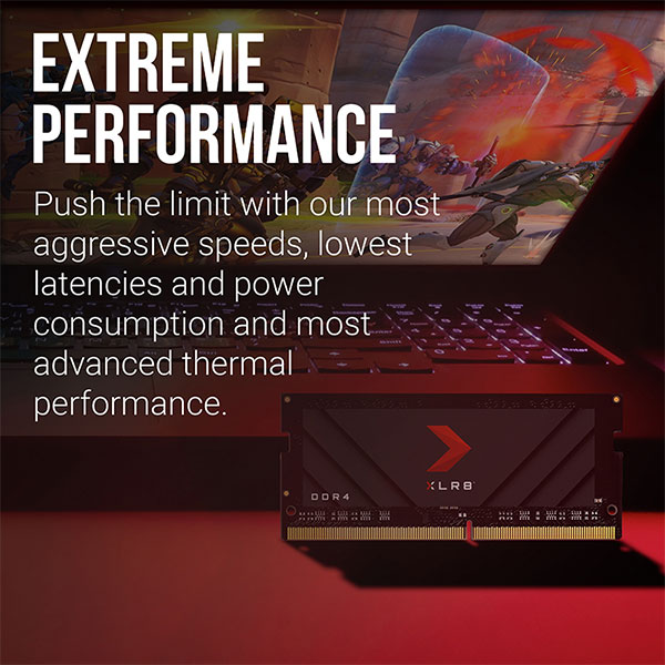 image of PNY XLR8 Gaming 8GB DDR4 3200MHz Laptop RAM with Spec and Price in BDT