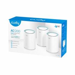 product image of Cudy M1300 (3-pack) AC1200 Dual Band Whole Home Wi-Fi Mesh Gigabit Router with Specification and Price in BDT