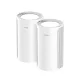 CUDY M11000 2-Pack BE11000 2.5G Tri-Band Wi-Fi 7 Mesh System Router