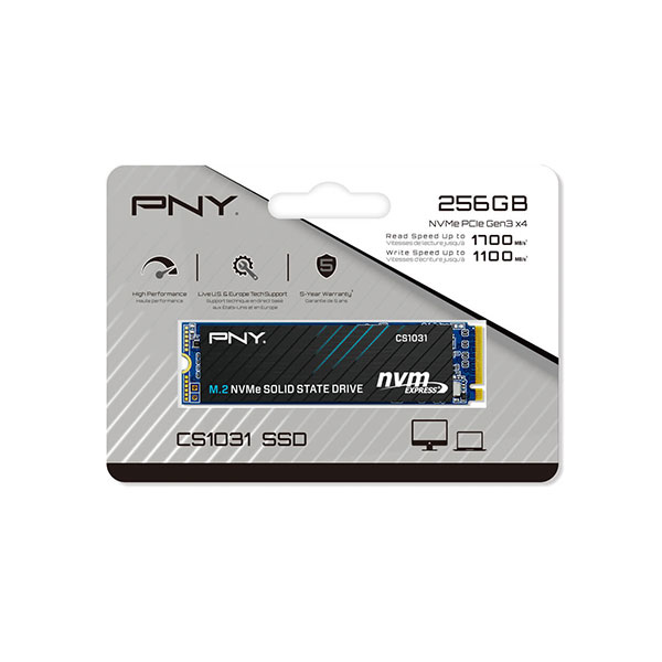 image of PNY CS1031 256GB M.2 2280 NVMe Gen3x4 SSD with Spec and Price in BDT