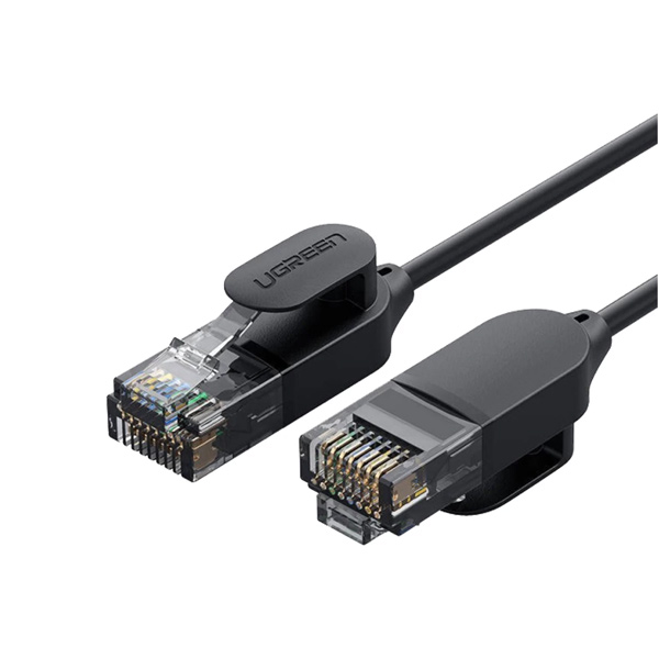 image of UGREEN NW122 (70334) Cat6A UTP Round & Ultra Slim Ethernet Cable Pure Copper - 2M with Spec and Price in BDT